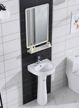 立柱盆落地式阳款式组合小多户型台卫生间体洗手台盆一陶XJN瓷立