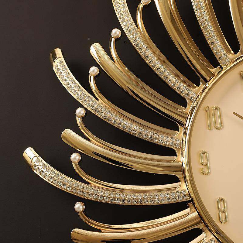 轻奢时尚钟表客厅26977创装饰挂钟家意用0简约静大气时钟音挂墙钟