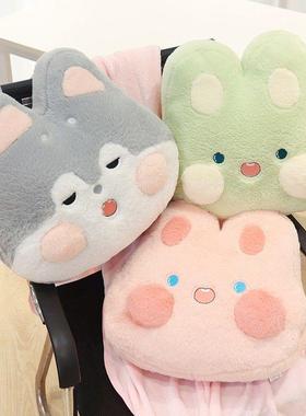 暖室手抱枕毯子两31276二合一午睡办公午休枕毛毯睡觉车内头被子