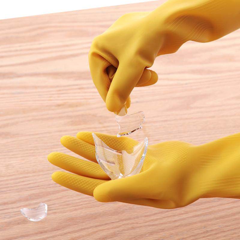 加厚加绒牛橡胶手套乳胶筋厨房碗家务清牛筋乳胶洁洗刷碗防水耐洗