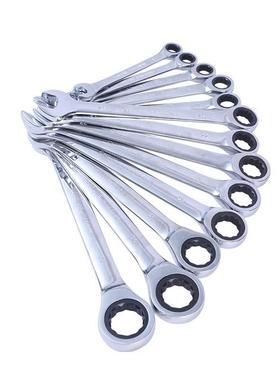 棘轮扳手72齿绿色2MNU两件套装棘轮扳手1舶汽修工具船用开口工具