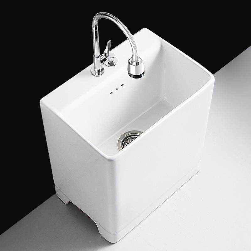 A9L家用阳台大号陶布瓷拖把池加F7576S8T高55拖池室头外加深墩布