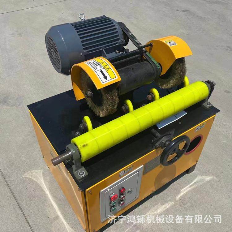 24自POL动送料圆管管除锈机双轮钢管翻新除锈机60-10m2m子除锈