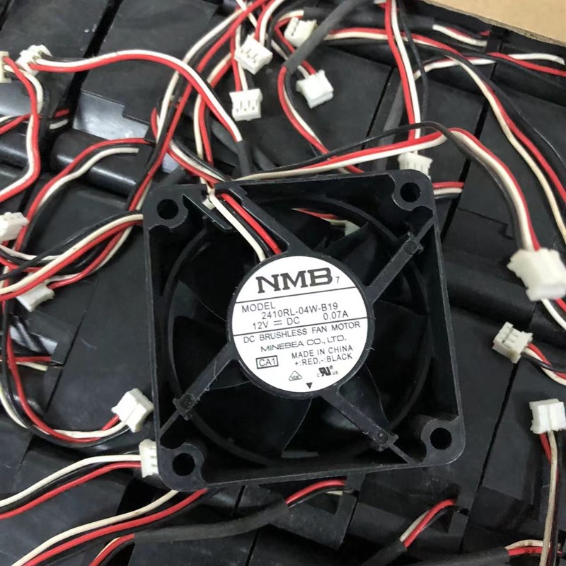 日本NMB 2410RL-04W-B19 6cm 6025 12V 0.10A 超静音电源散热风扇