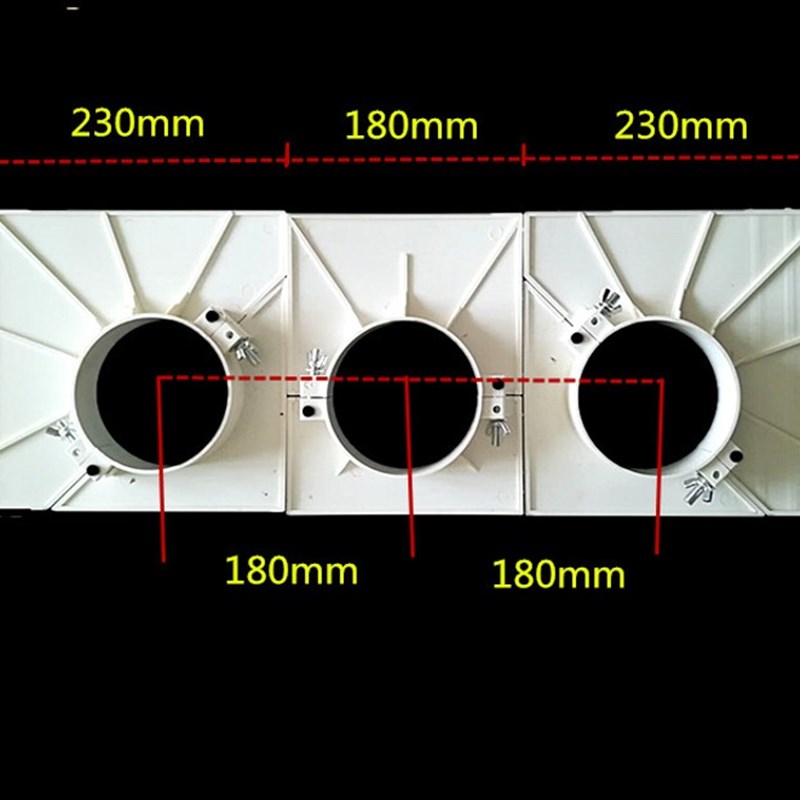 PVC排水管补洞吊模双立管吊模模具方形卡盘H管预留洞封堵吊模神器