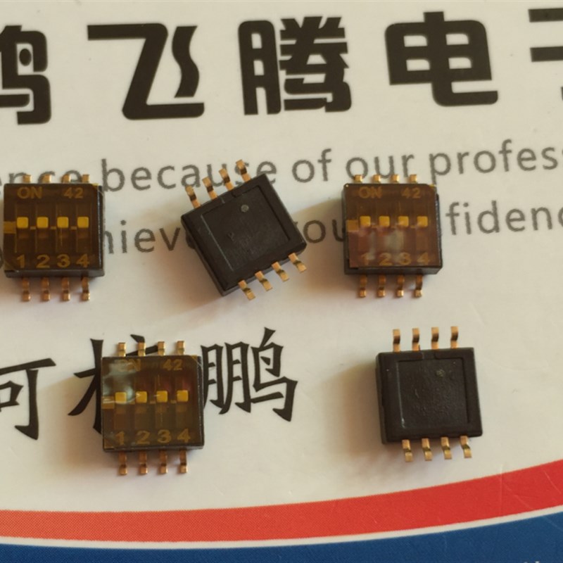 原装进口美国CTS 218-4LPSTR 拨码开关4位 贴片1.27mm 平拨编码