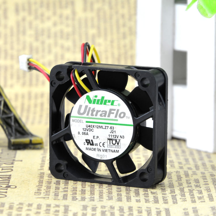 全新原装正品NIDEC U40X12MLZ7-53 4CM 12V 0.05A 南北桥静音风扇