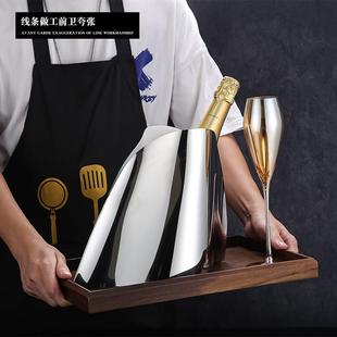 不锈钢香槟桶冰镇香槟红酒啤酒桶KTV酒吧用品不锈钢冰桶家居摆件