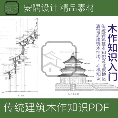 740-中国传统建筑木作知识清官式建筑木结构斗拱知识图文PDF素材
