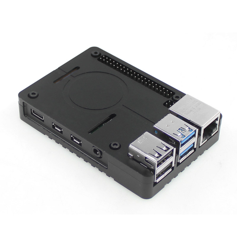 树莓派4代B型 Raspberry Pi 4B铝合金散热外壳 CNC金属保护壳盒子