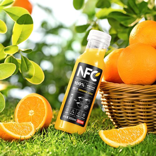 农夫山泉100%NFC果汁300*12瓶(橙汁6+芒果6)