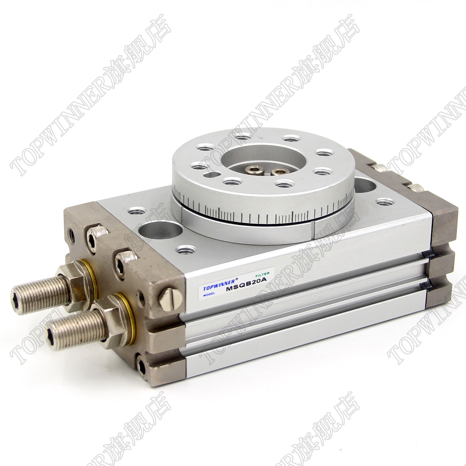 冠普旋转气缸MSQB-10A/20A/30A/50R/HRQ70/HRQ100A/90度180度回旋