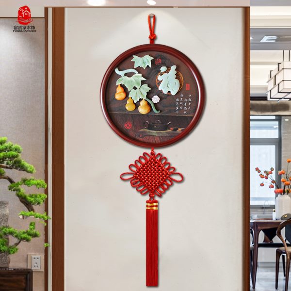 墙面装饰入户门玄关挂饰客厅背景墙壁挂墙饰餐厅墙壁中式墙上挂件