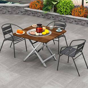 围炉煮茶烤火炉套装家用折叠桌子室内围聚烧烤炉户外炭炉全套器具