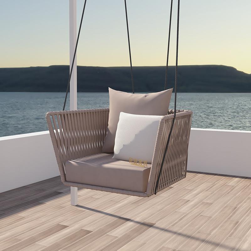 室外摇篮椅户外庭院秋千网红单人吊椅阳台室内吊蓝椅双人吊篮秋千