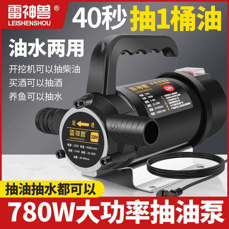 油水两用抽油泵电动抽水泵12V24V220V伏直流高压抽水泵加油机神器
