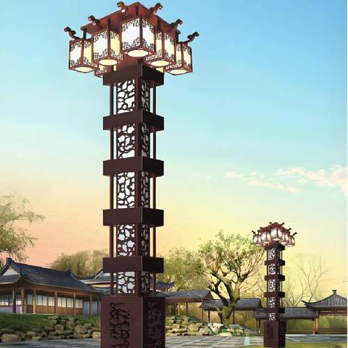 景观灯方形庭院灯柱户外灯3米led防水超亮景区公园小区太阳能路灯