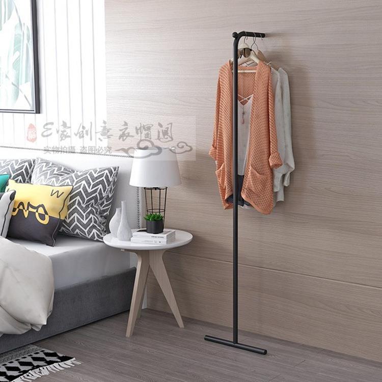 铁艺收纳衣架子房间挂衣架卧室金属衣帽架落地式现代简约省空间