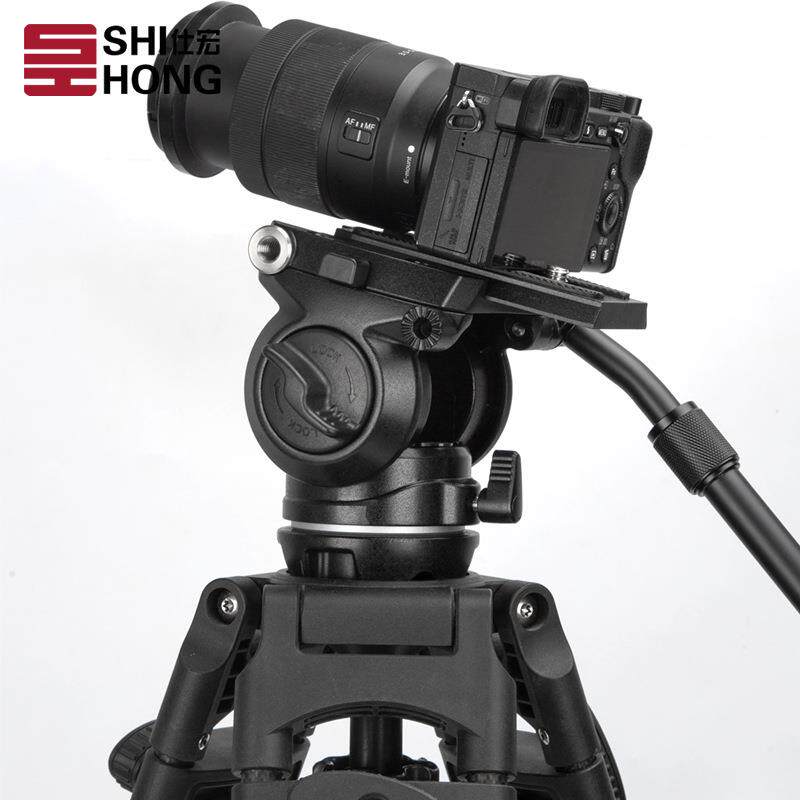 液压云台单反三脚架摄影云台单手柄万向旋转全景云台