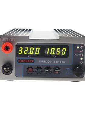 GOPHERT格辉直流稳压电源NPS-3001可调DC电源30v10a小型开关电源