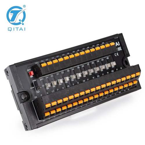 QMT18E带12位输入继电器转换端子台一进多出直插式电源分线盒端子