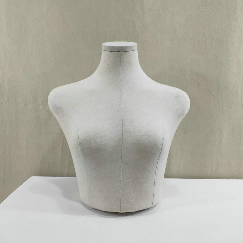 新款白麻木布男臀模特道具 女胸女臀硬泡人体服装店模特道具