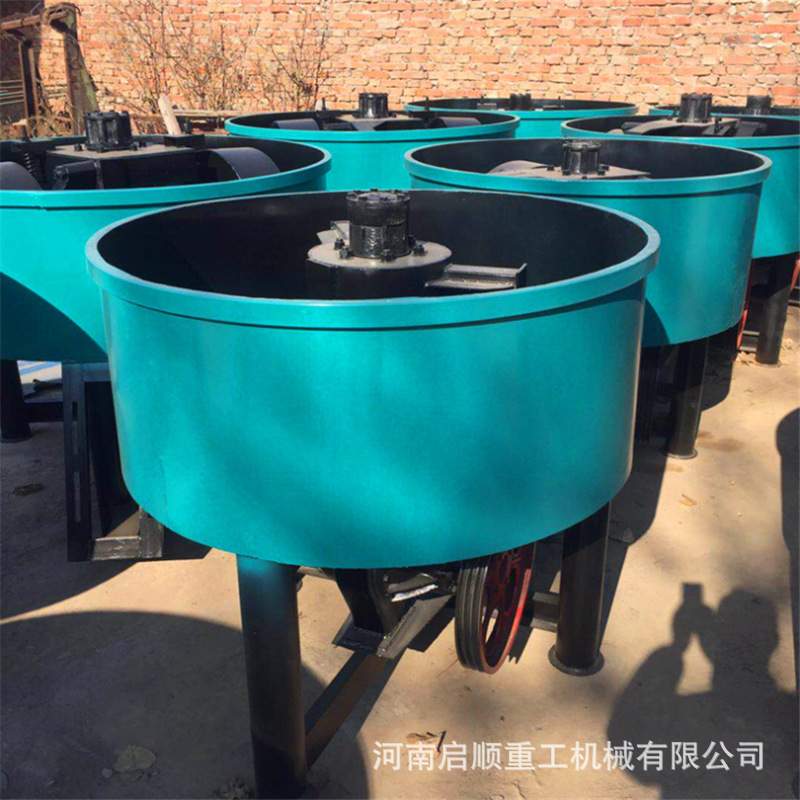 启顺轮碾机大量现货 粘土石英砂轮碾搅拌机器 双轮碾砂机价格合理