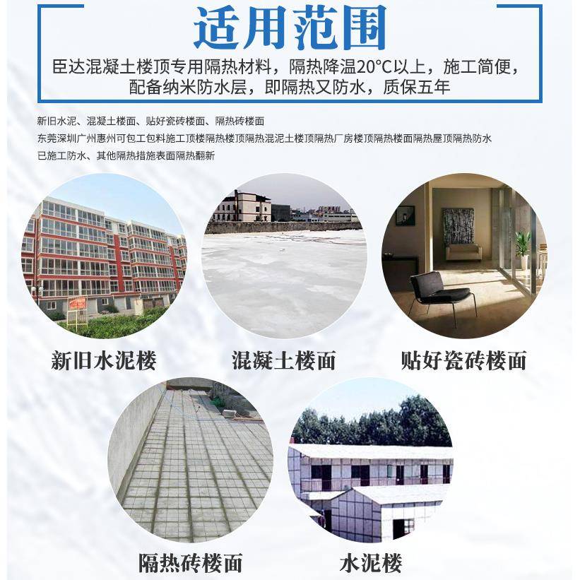 专业直销离子隔热cd300材料水泥楼顶隔热降温材料