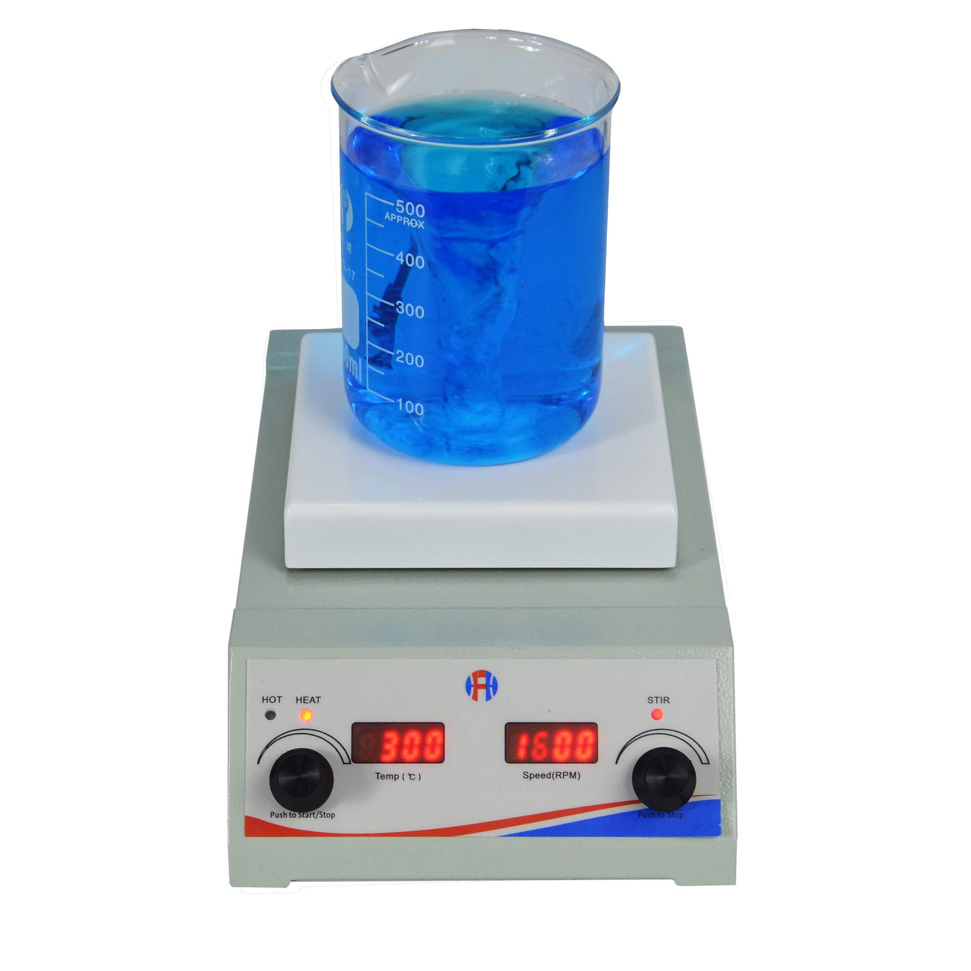 鸿富华HSHS-1275寸方盘加热磁力搅拌器 实验室数显控温磁力搅拌机