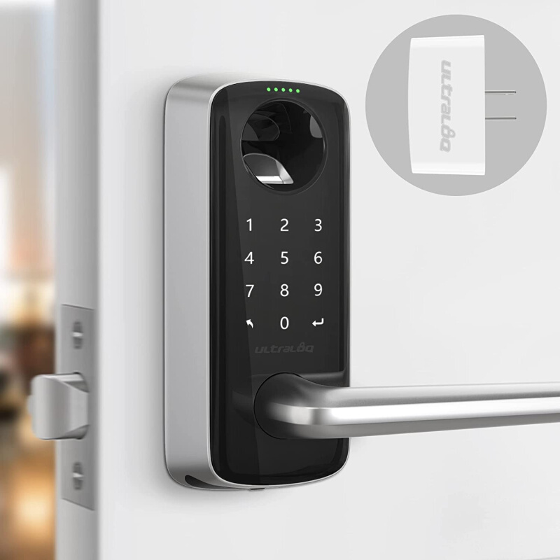 美国代购ULTRALOQ Lever WiFi Smart Lock 5合1智能门锁密码指纹