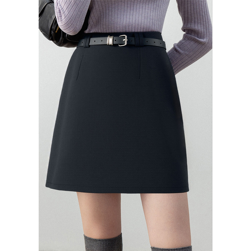 【春春Spring】【气质单品】秋冬百搭 A 字短款半身裙M2510032