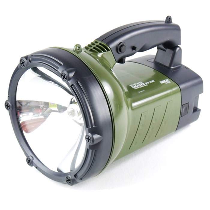 新佳CS-220S超亮远程探照灯55W充电式射程3000米黄光卤素灯手电筒