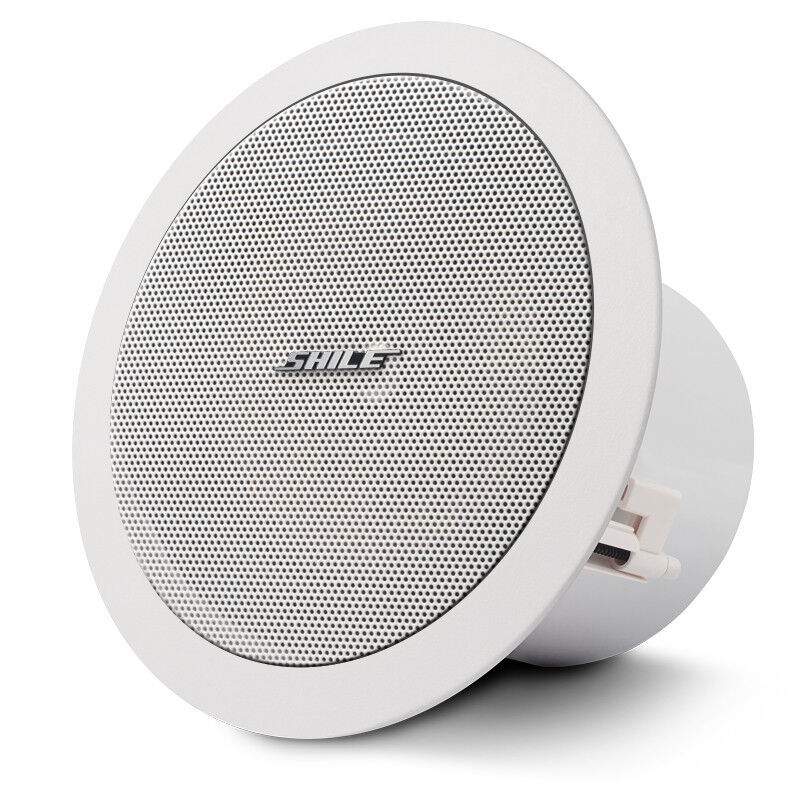 狮乐（SHILE）BX308 会议室定阻同轴吸顶音响8英寸吊顶天花喇叭