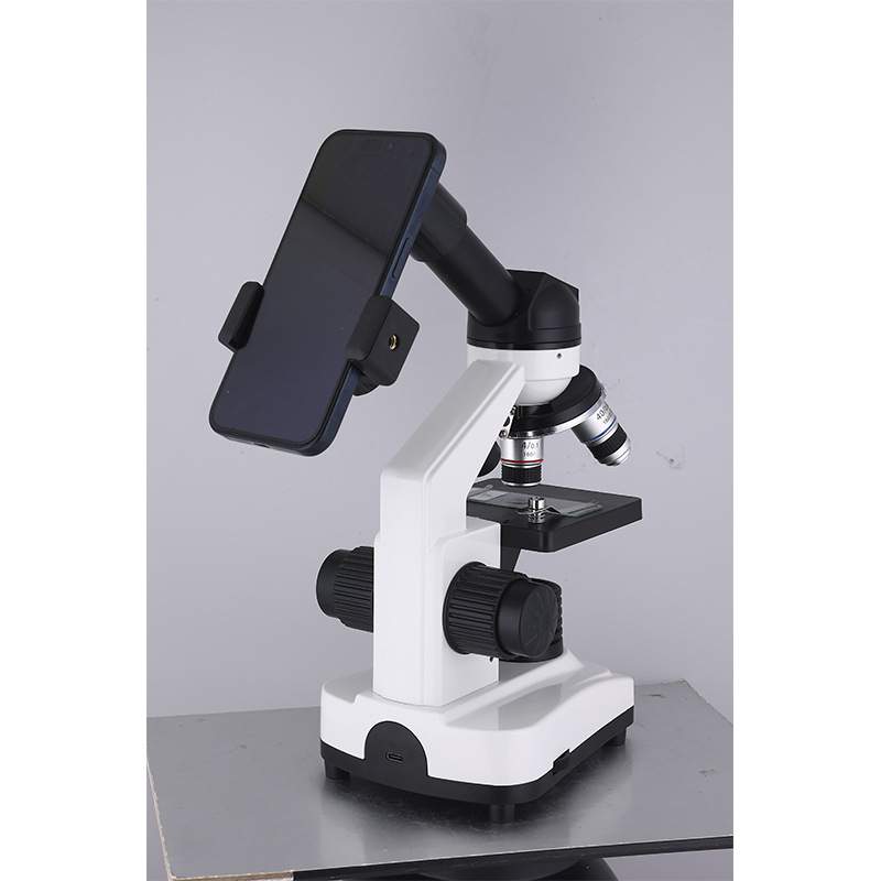 中小学生生物实验室单目高清护眼 同步实验室组织科研教学显微镜