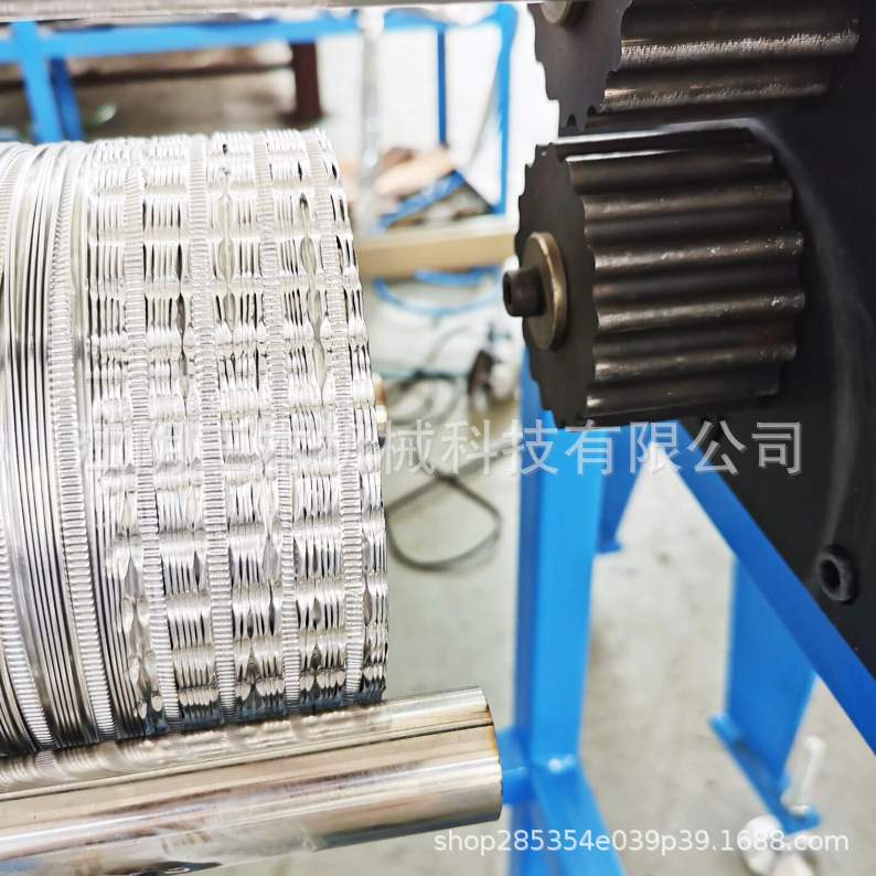 现货 双面铝箔软管设备 软管上盖铝箔封口机 铝箔伸缩风管机供应