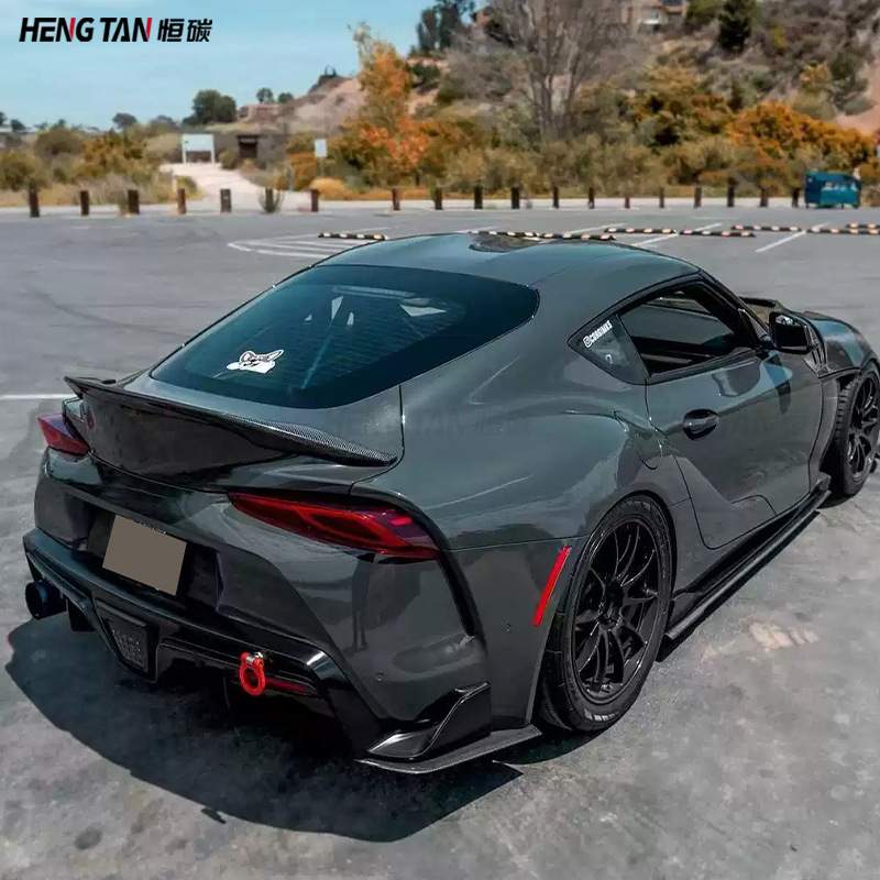 适用于丰田Supra A90 A91牛魔王碳纤维TRD款小尾翼后扰流板定风翼