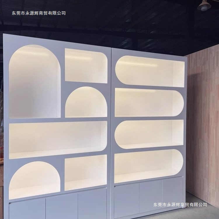 人造板化妆品展示柜美容美甲店