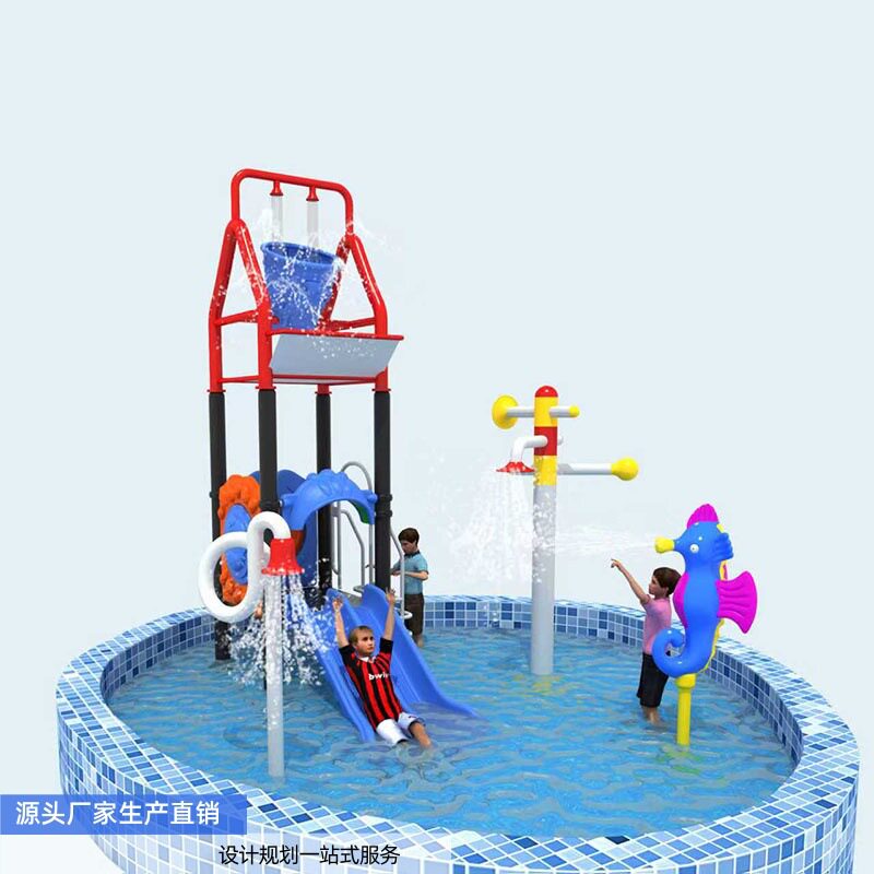新款小型水寨源头厂家户外组合滑梯戏水乐园游乐设备戏水公园景区