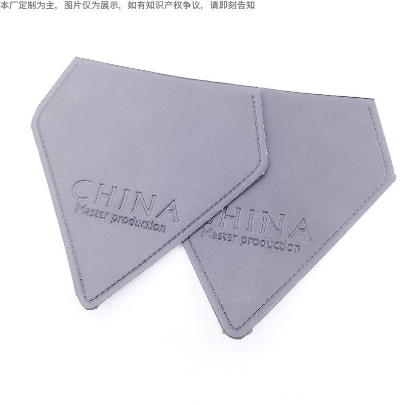 陶瓷桶礼品箱竹箧皮标章专心加工 仿皮竹编服装标签