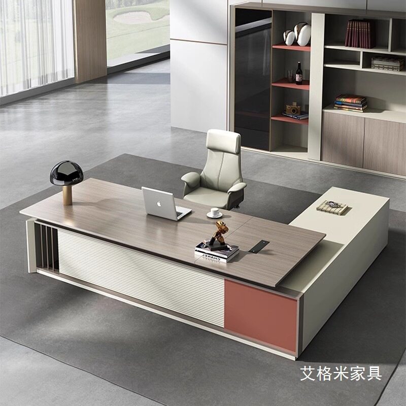 简约现代轻奢老板桌椅