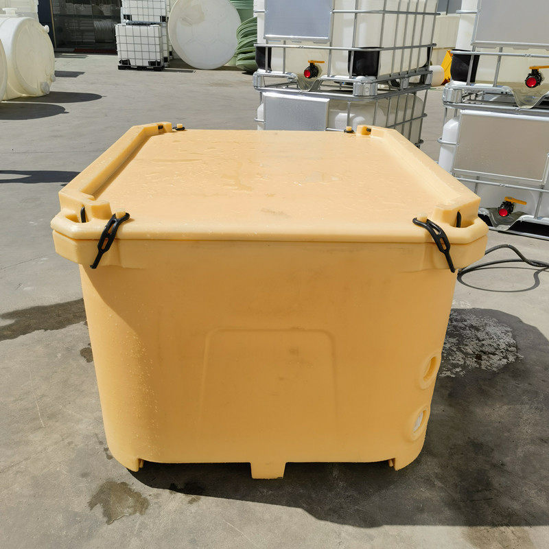 华社660L冷暖两用高端保温箱冷藏保鲜冰桶滚塑异形加工