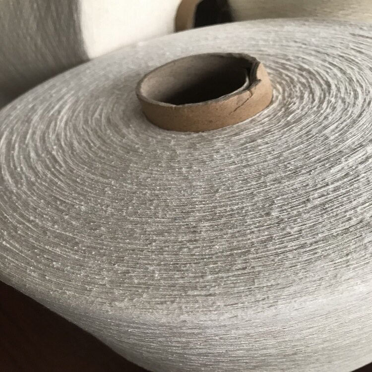 (18s)30Nm/1公支纯油丝纱线(紬丝,油丝,由丝)silk 真丝点子纱