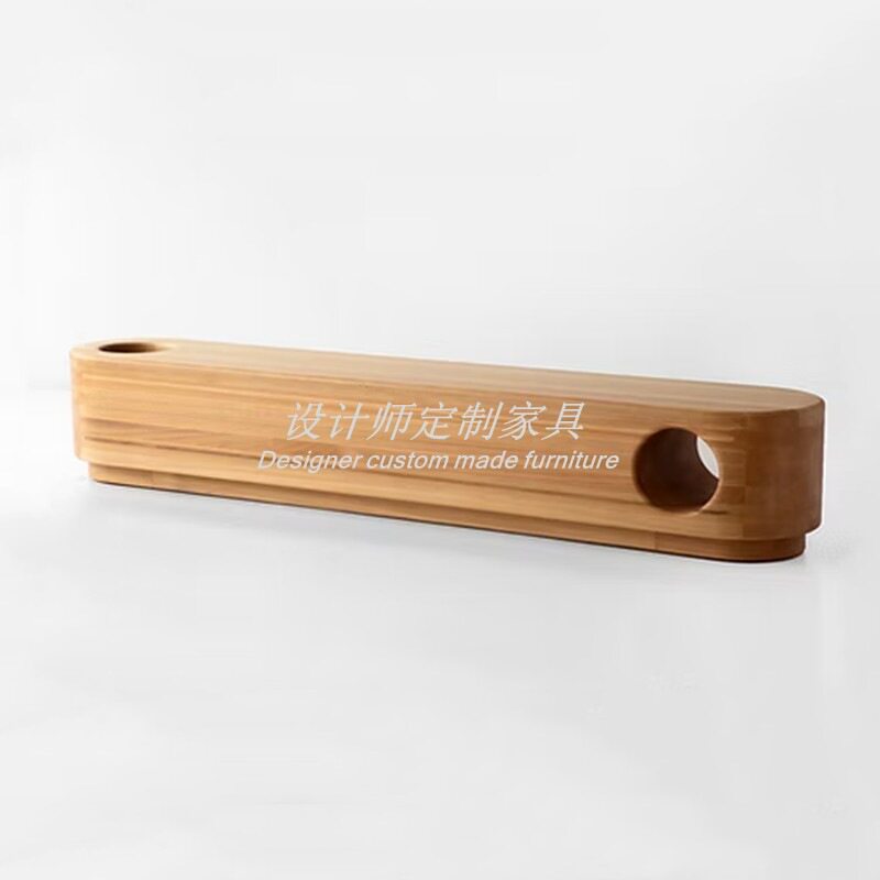 北欧实木设计师创意长条凳