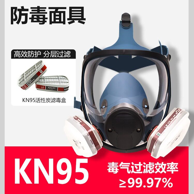 化学品全面罩化学实验室专用化学气体全脸防护防尘喷漆防防毒面具