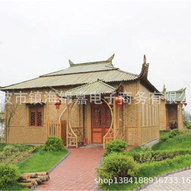 承建农家乐竹房子竹屋竹楼竹别墅竹装修美丽乡村竹门楼竹长廊凉亭