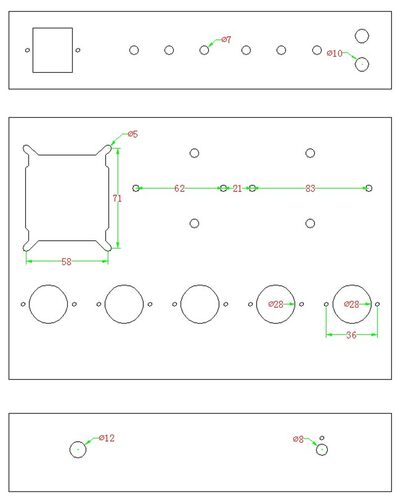 DIY自由创作电子管胆机功放机箱 耳放不锈钢机箱机壳6N8 6P3P