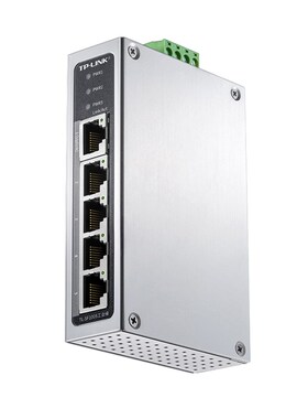 顺丰TP-LINK TL-SF1005工业级5口交换机以太网百兆网络轨道导轨式
