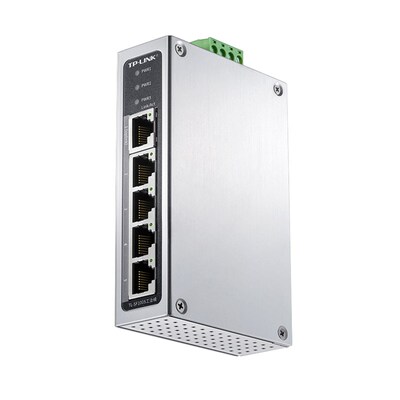 顺丰TP-LINK TL-SF1005工业级5口交换机以太网百兆网络轨道导轨式