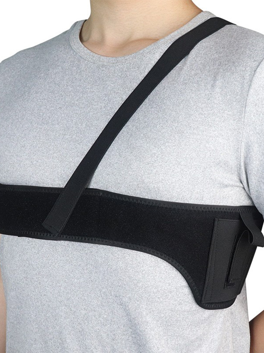 枪套氯丁橡胶格洛克G17手枪套户外隐藏防身腋下隐形快拔枪套