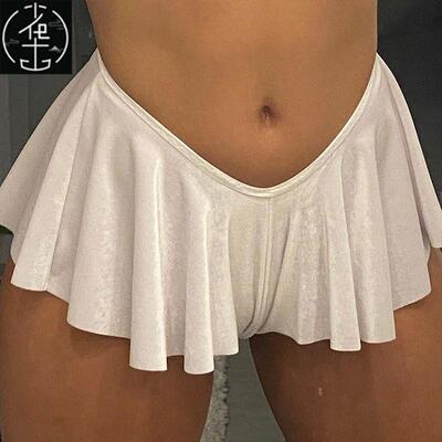 Dance Skirt Women Clothing Nightclub Bar Streetwear 2024短裤